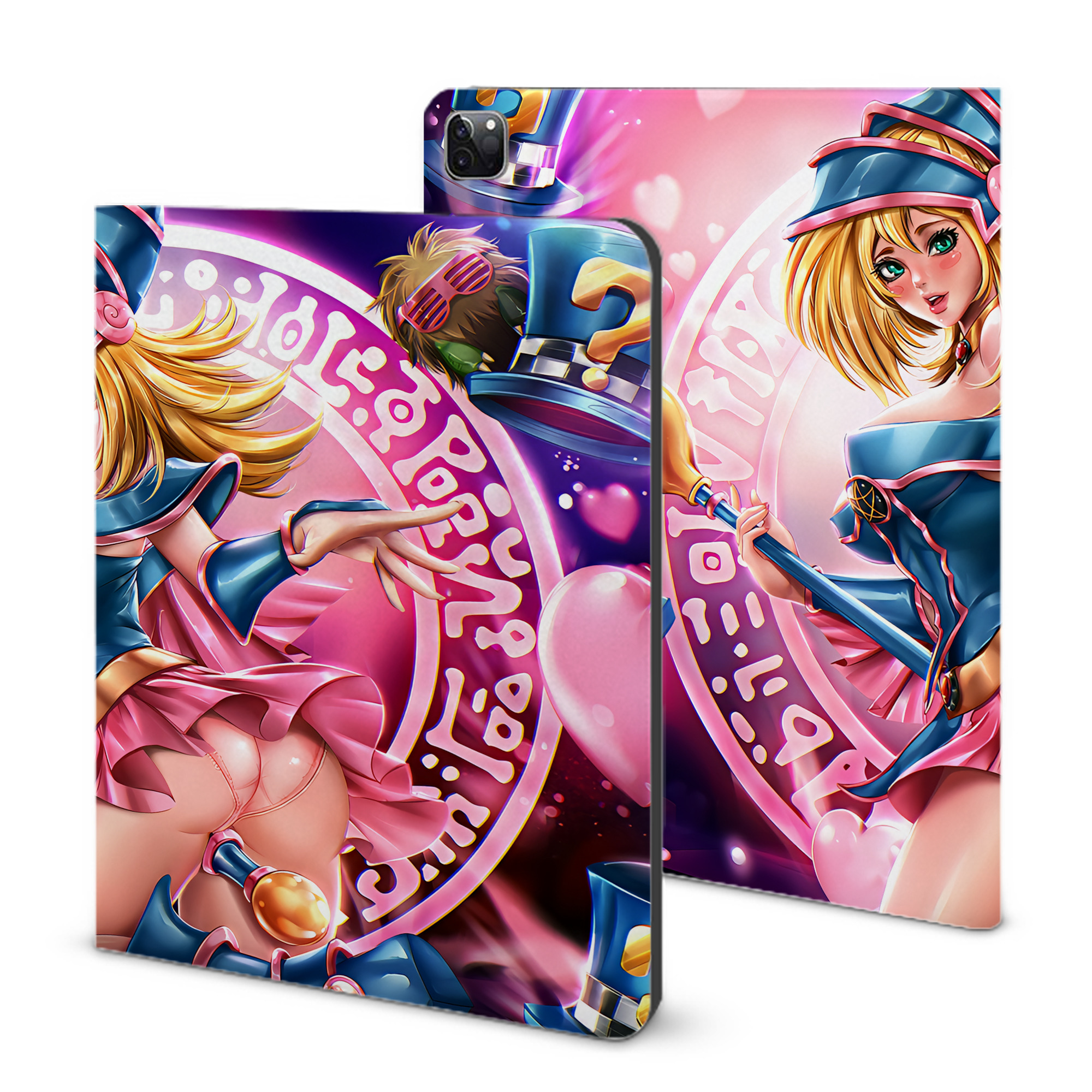 （画像用） 遊☆戯☆王 Yu-Gi-Oh! IPad ケース ブック型 PUレザー TPU 耐衝撃 軽量 薄型 ペン収納なし 全面保護 IPad 各モデル対応